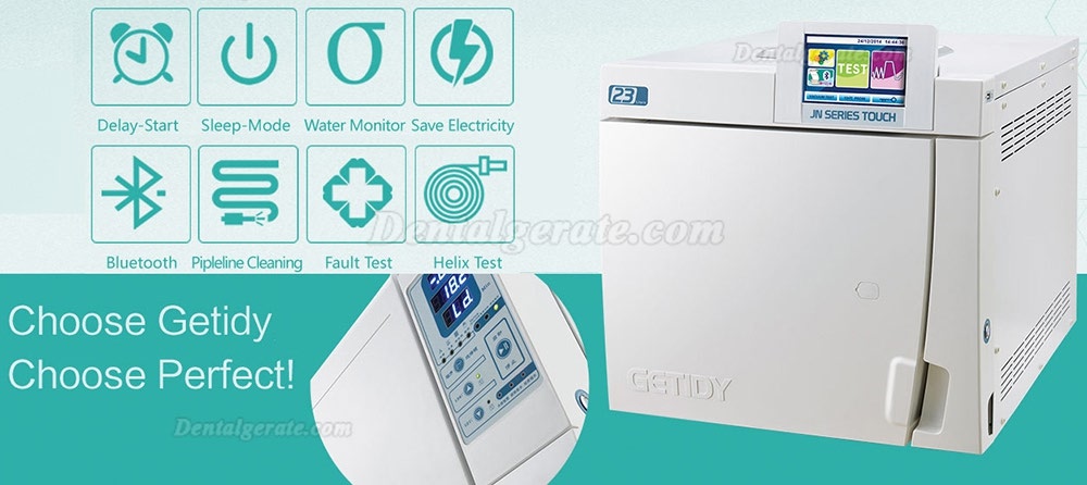 Getidy&reg; JN-23/29/45 Dental Autoclave Sterilizer Class B 23L/29L/45L with Printer
